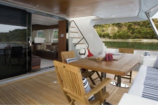 ULISSE -  Aft Deck dining